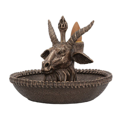 Baphomets Wealth Occult Backflow Incense Burner 13cm 3