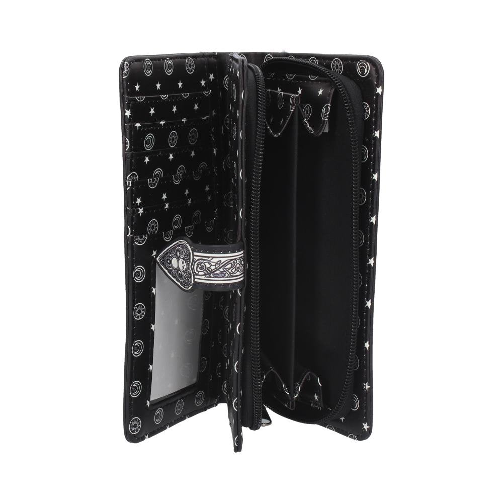 Spirit Board Embossed Purse Ouija Wallet Black 18.5cm Nemesis Now 4