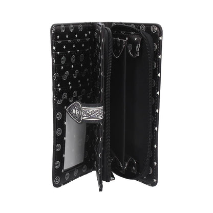 Spirit Board Embossed Purse Ouija Wallet Black 18.5cm Nemesis Now 4