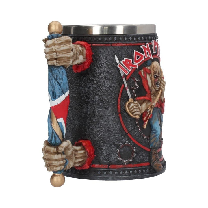 Iron Maiden Eddie The Trooper Tankard Mug Merchandise 14cm Officially Licensed