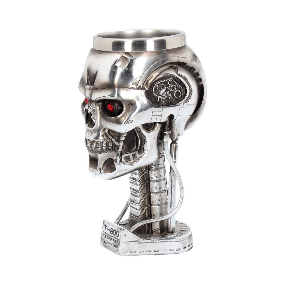 T800 Terminator 2 Judgement Day T2 Head Goblet Wine Glass 17cm 3