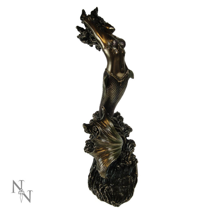 Yemaya Goddess of Water Figurine Bronze Mermaid Ocean Ornament 27cm