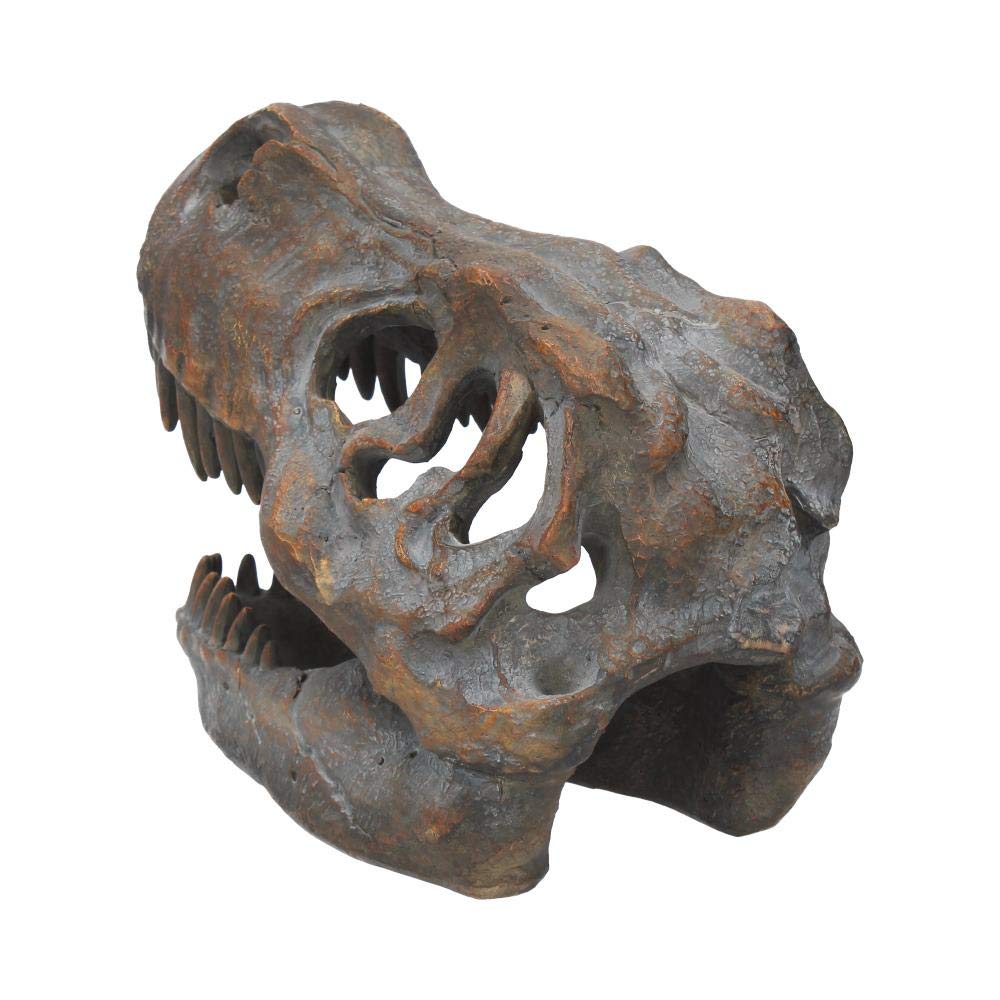 Freestanding Tyrannosaurus Rex Skull Figurine Ornament 16cm