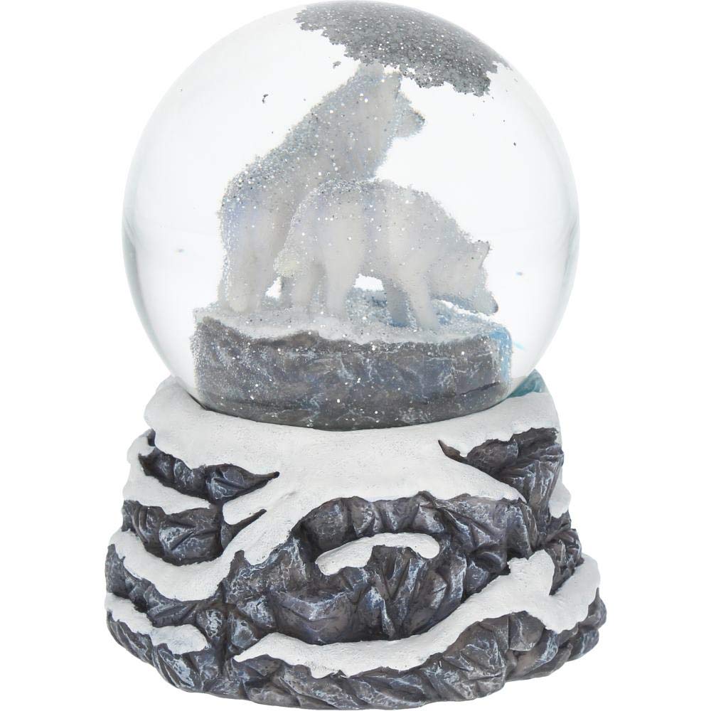 Lisa Parker Warriors of Winter Wolf Snowglobe 14.5cm