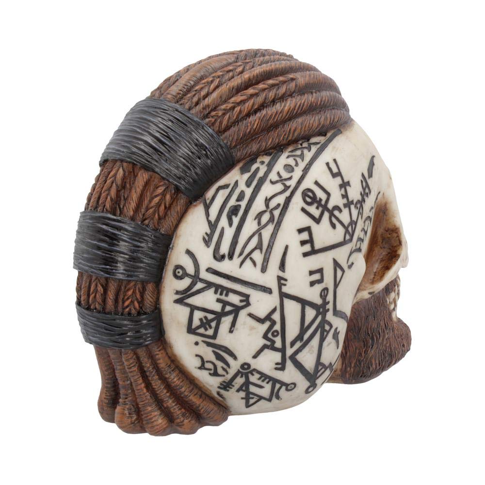 Ragnar Viking Skull Ornament 16cm Runic Compass 5