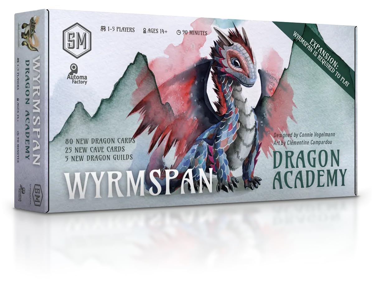 Wyrmspan Dragon Academy Expansion Board Game by Stonemaier 1
