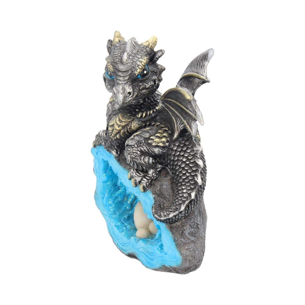 Blue Nest Guardian Dragon Figurine 13cm 3