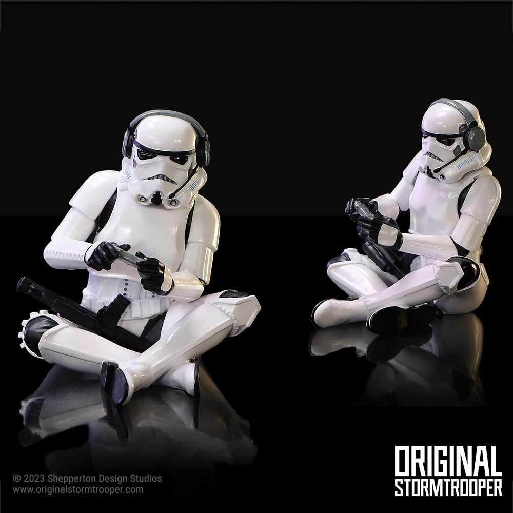 Original Stormtrooper Game On Gamer Figurine 9.5cm