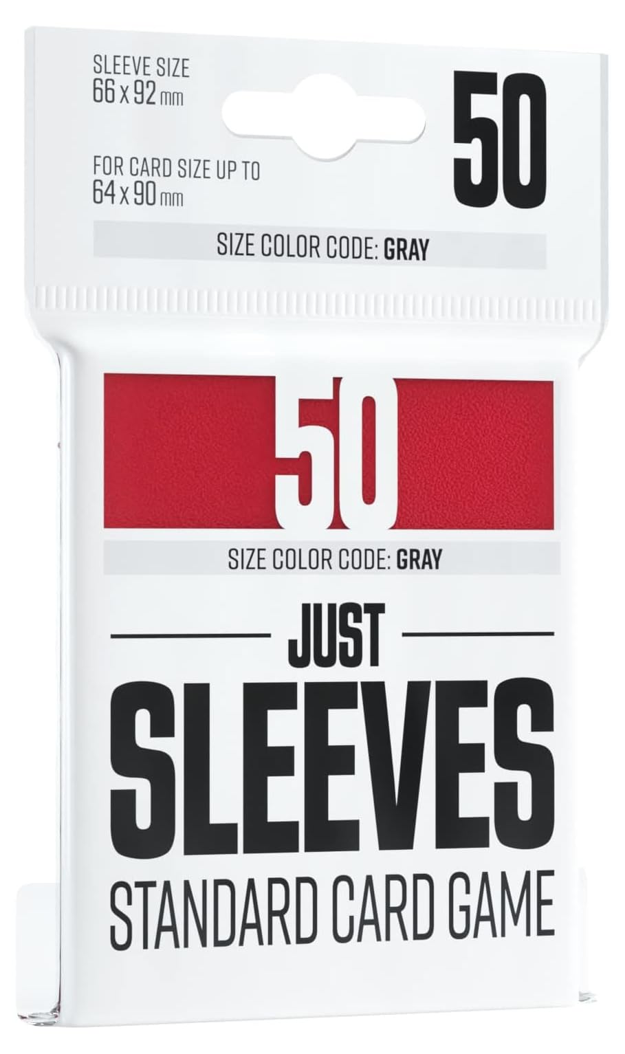 UNIT Gamegenic Just Sleeves Standard Card Game Red 50 ct Gaming Accessory 1