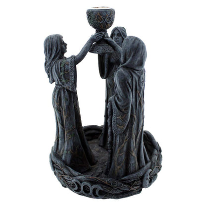 Mother Maiden Crone Backflow Incense Burner 18cm 5