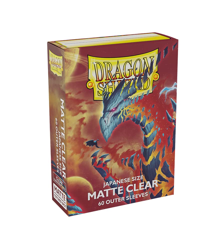 Dragon Shield Japanese Size Matte Outer Sleeves Clear 60 Card Sleeve 2