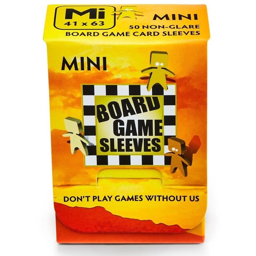 Arcane Tinman Card Sleeves – Mini Non-Glare 50 CT – Card Sleeves are Smooth & Tough – Compatible with Twilight Imperium, Civilization, Star Wars: X-Wing Miniatures Game, and More, Clear, 41 x 63 mm, (ART10425) 3