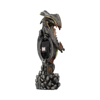 Clockwork Reign Steampunk Dragon Mantel Clock 28cm 5