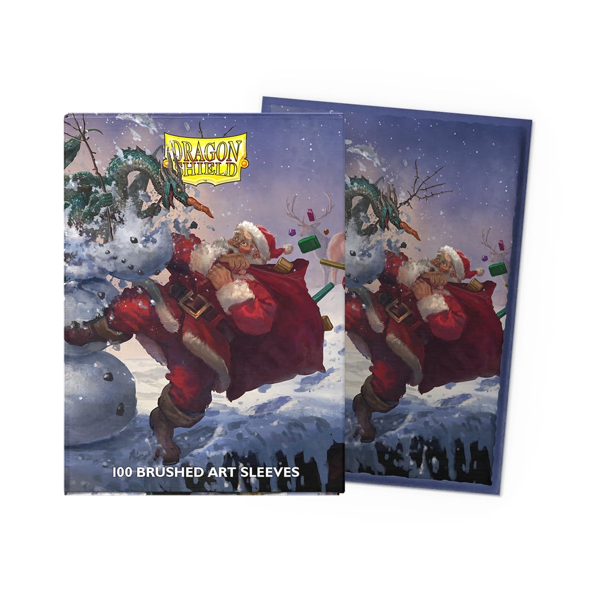 UNIT Dragon Shield Brushed ART Standard Sleeves Christmas 2025 100 ct Gaming Accessory by Arcane Tinmen 2