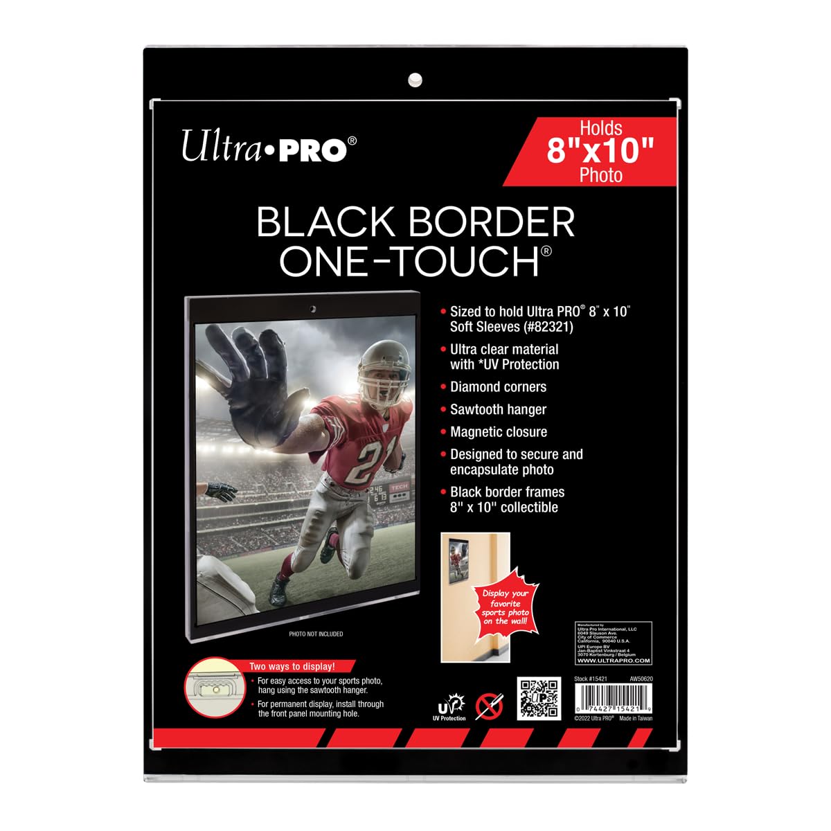 Ultra Pro 8 Inch Black Border UV One Touch Magnetic Holder 1