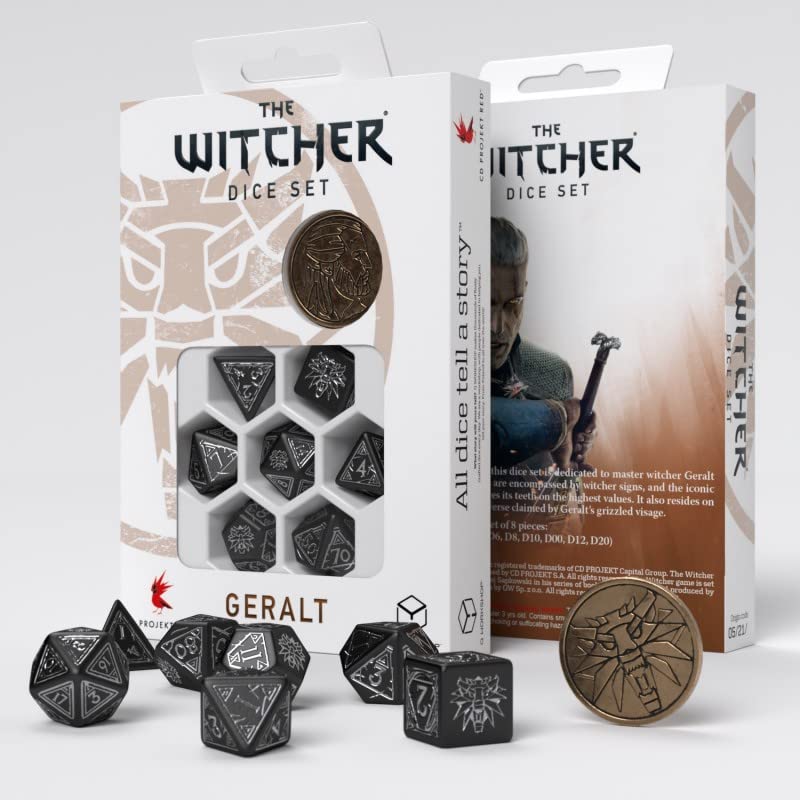 Q-Workshop The Witcher Dice Set. Geralt - Silver Sword 2