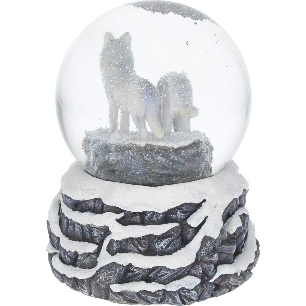 Lisa Parker Warriors of Winter Wolf Snowglobe 14.5cm