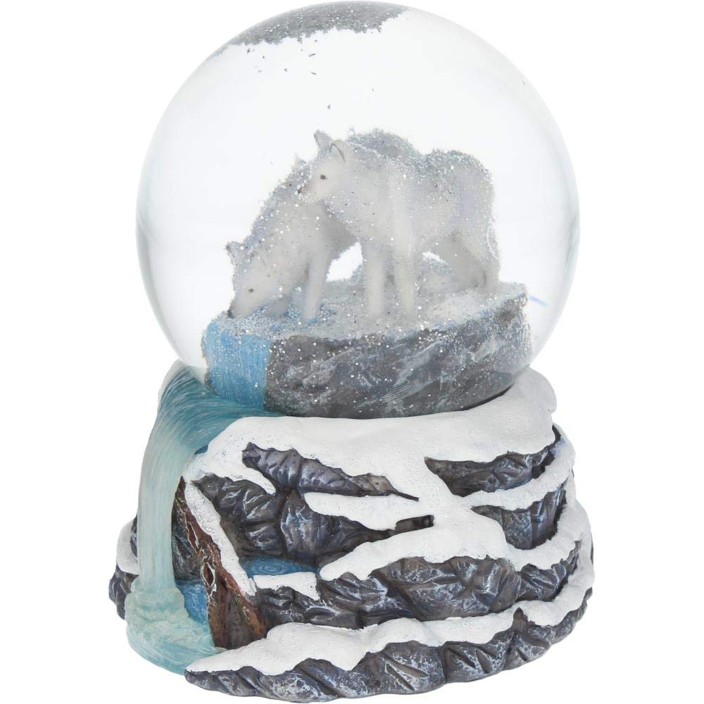 Lisa Parker Warriors of Winter Wolf Snowglobe 14.5cm