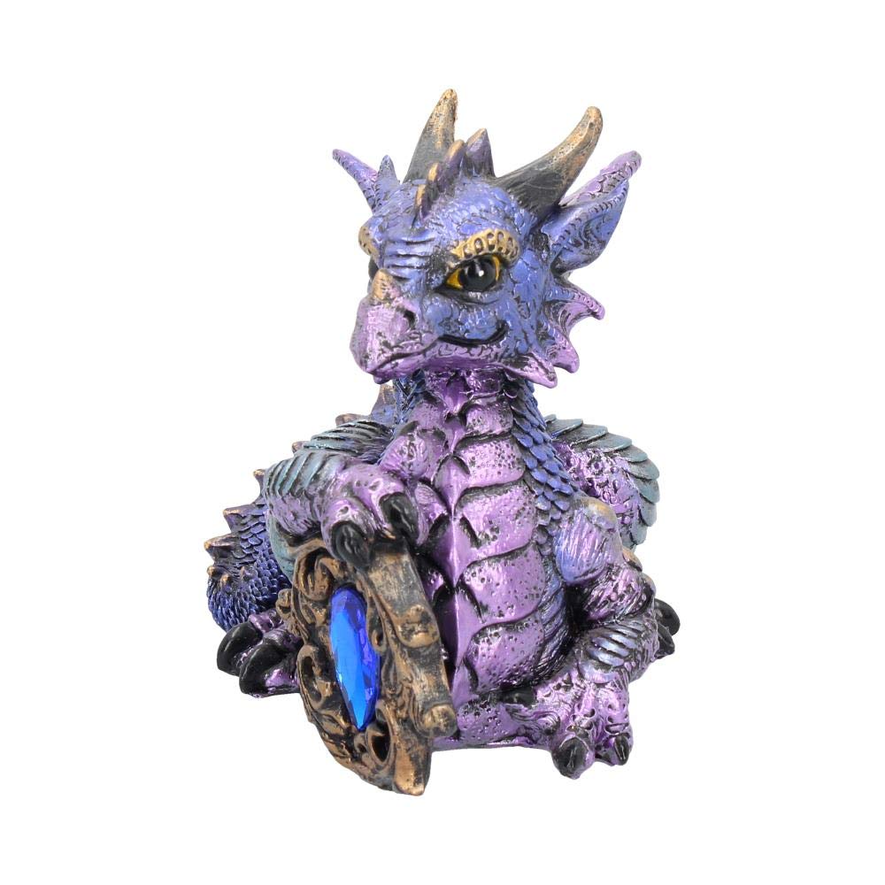 Tyrian Metallic Dragon Figurine 13cm 2