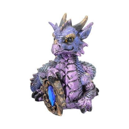 Tyrian Metallic Dragon Figurine 13cm 2