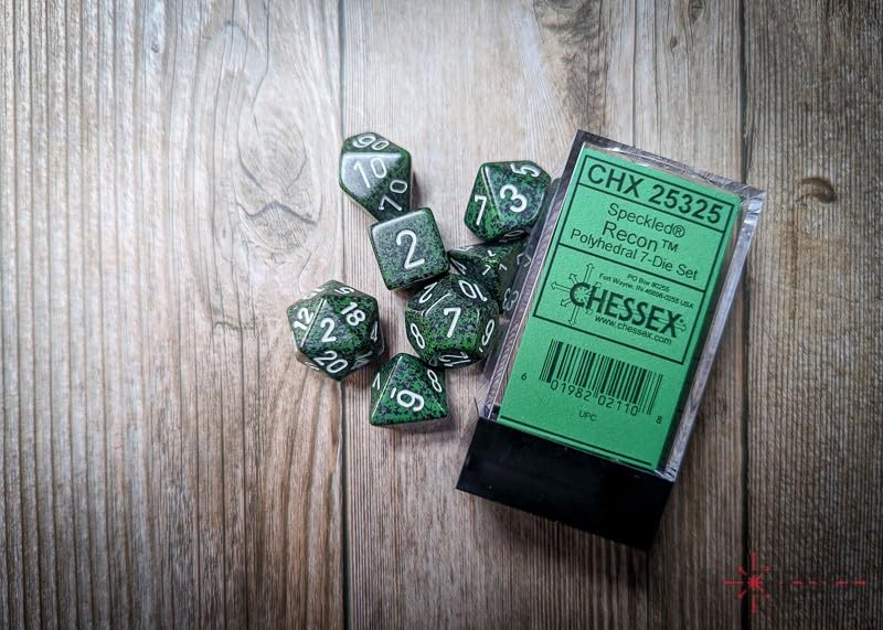 Chessex CHX25325 Dice - Speckled: 7Pc Recon 2