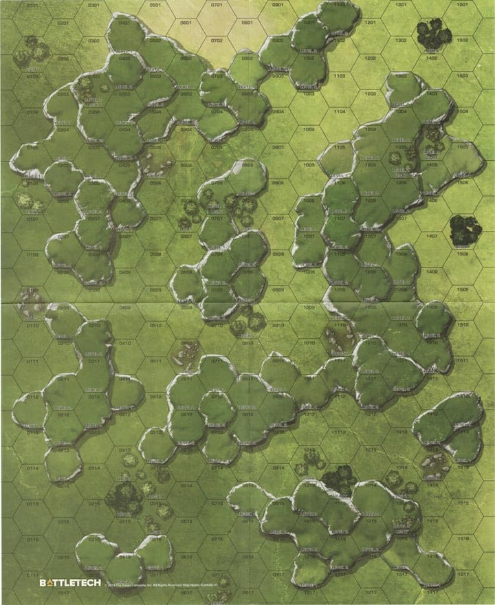 BattleTech Map Pack Grasslands Board Game Map Pack by Catalyst Game Labs
