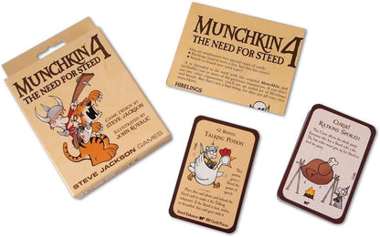 Munchkin 4 – The Need For Steed Card Game Expansion |112-Card Expansion | Adult, Kids, & Family Game | Fantasy Adventure RPG | Ages 10+ | 3-6 Players | Avg Play Time 120 Min | From Steve Jackson Games 2