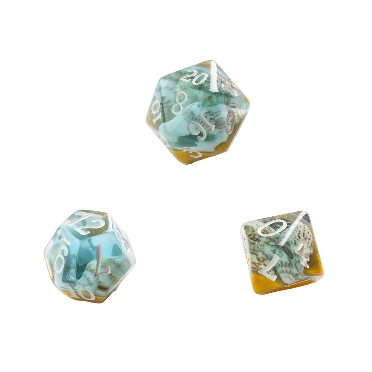Unit Gamegenic Embraced Series Summer Time RPG Dice Set 7PCS Multicolor 4