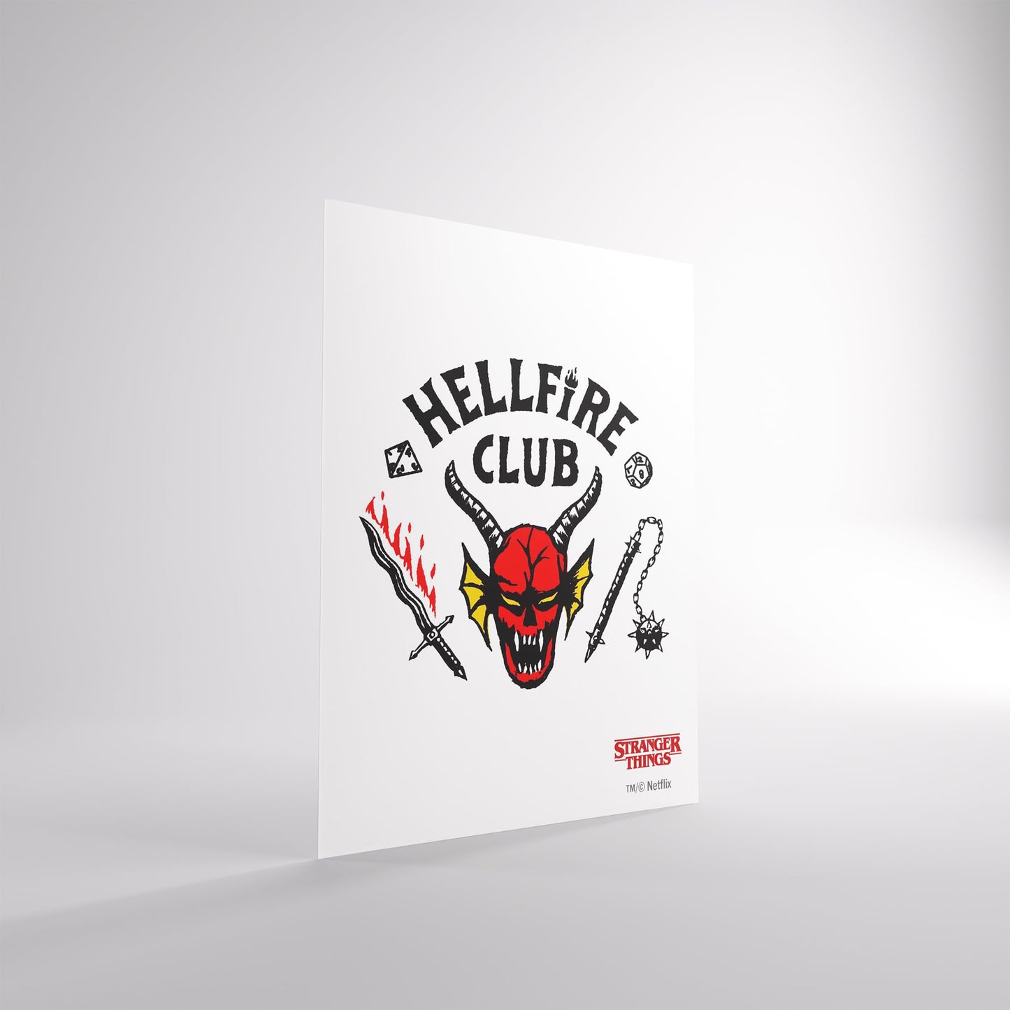 Gamegenic Stranger Things Hellfire Club Art Sleeves Hellfire Club Gaming Accessory 3