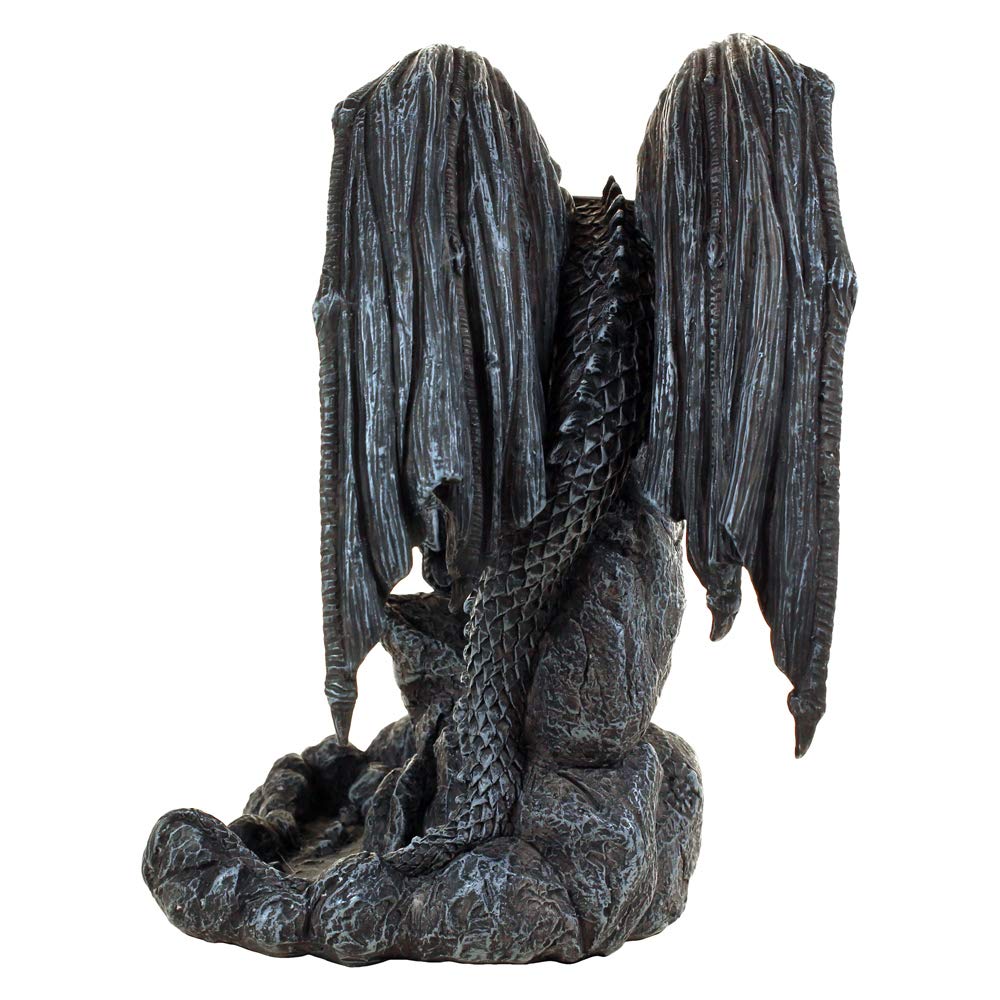 Dragon Pool Backflow Incense Burner 19cm 4