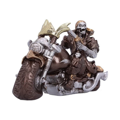 Bronze Full Throttle Motorbike Figurine 17cm 2