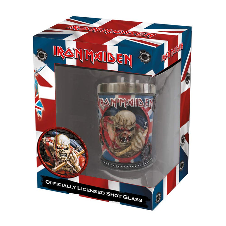 Iron Maiden Eddie The Trooper Shot Glass Merchandise 7cm Officially Licensed