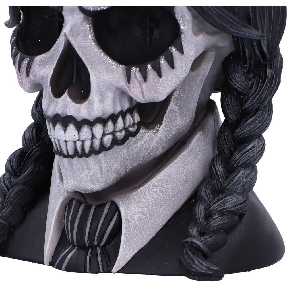 Dark Glare Gothic School Girl Skull by Nemesis Now 16cm
