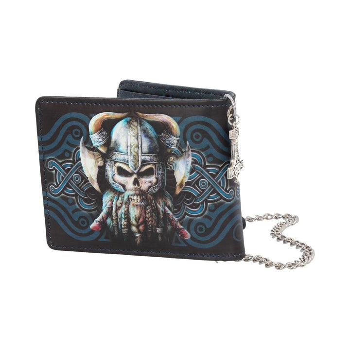 Danegeld Viking Wallet with Decorative Chain Black 11cm