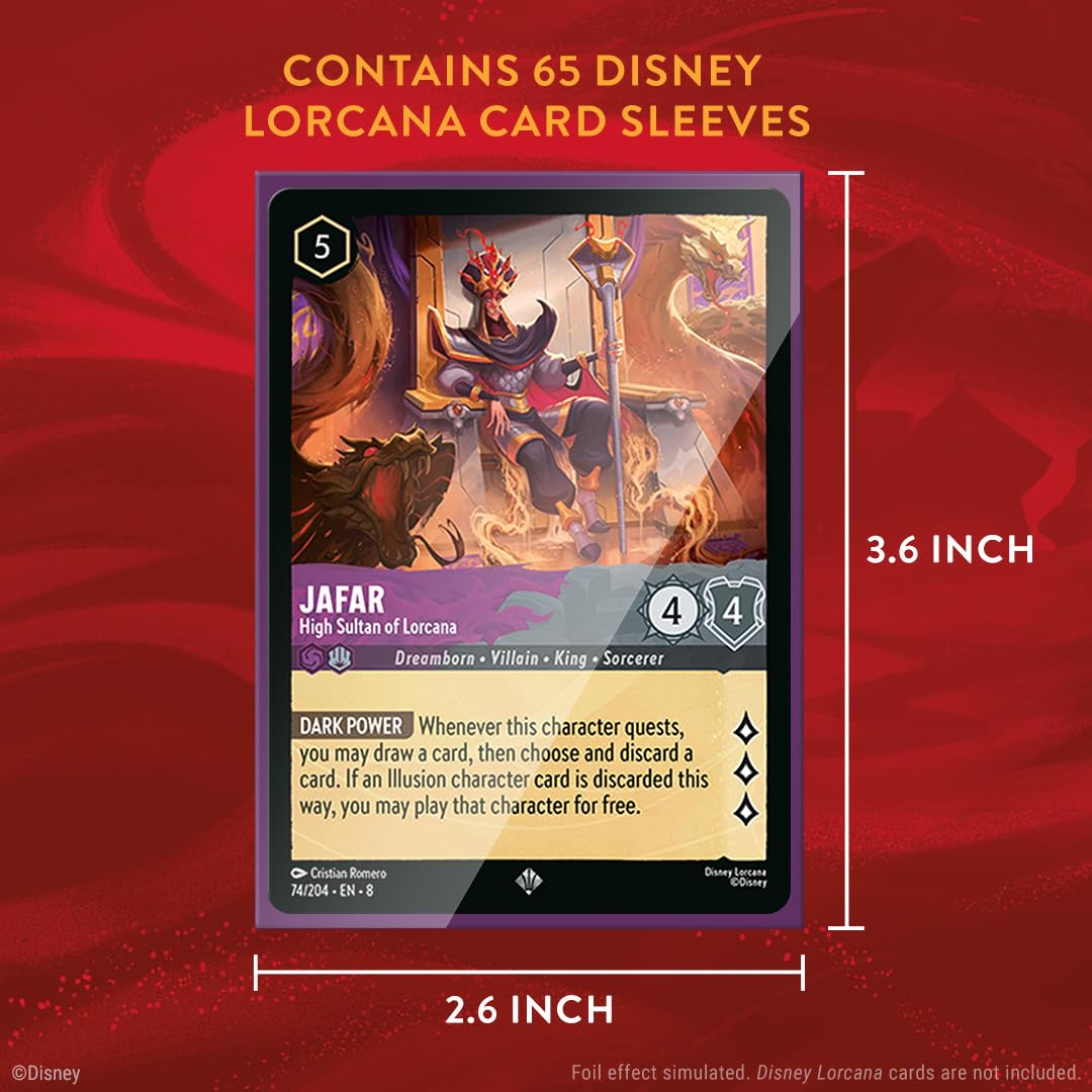 Disney Lorcana TCG - Card Sleeve Pack Mickey Mouse - Set 8 (65 ctn.)