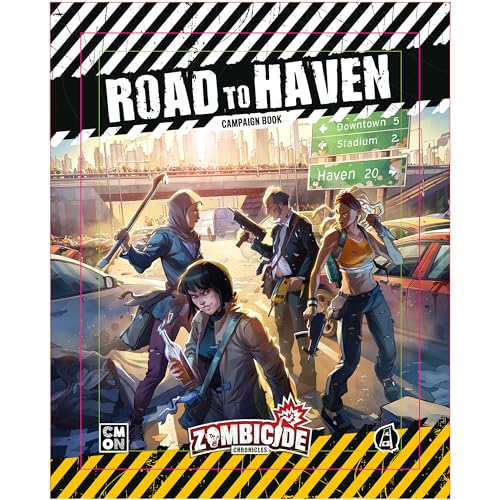 Zombicide Chronicles Roleplaying Game: Road to Haven Campaign Book - Survive The Zombie Outbreak with 10 Exciting Missions! Ages 14+, 2+ Players, 60+ Min Playtime, Made by CMON 1
