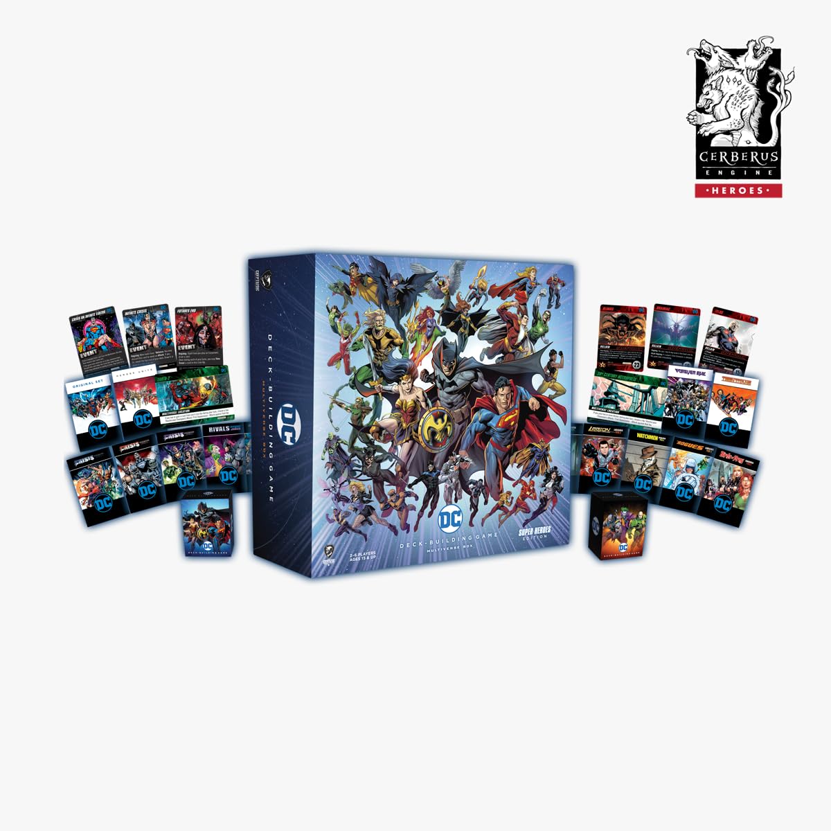 Cryptozoic Super Heroes Edition DC Comics Deckbuilding Game, Multiverse Box 2