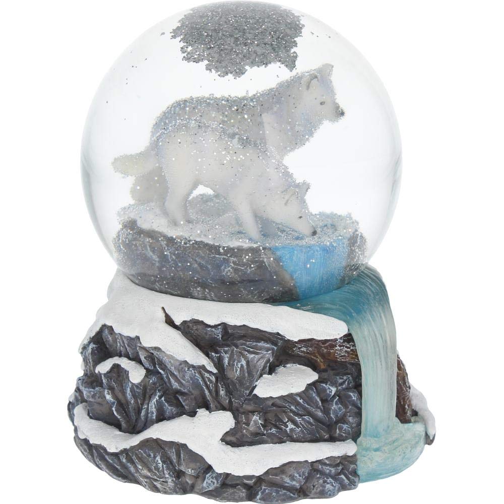 Lisa Parker Warriors of Winter Wolf Snowglobe 14.5cm