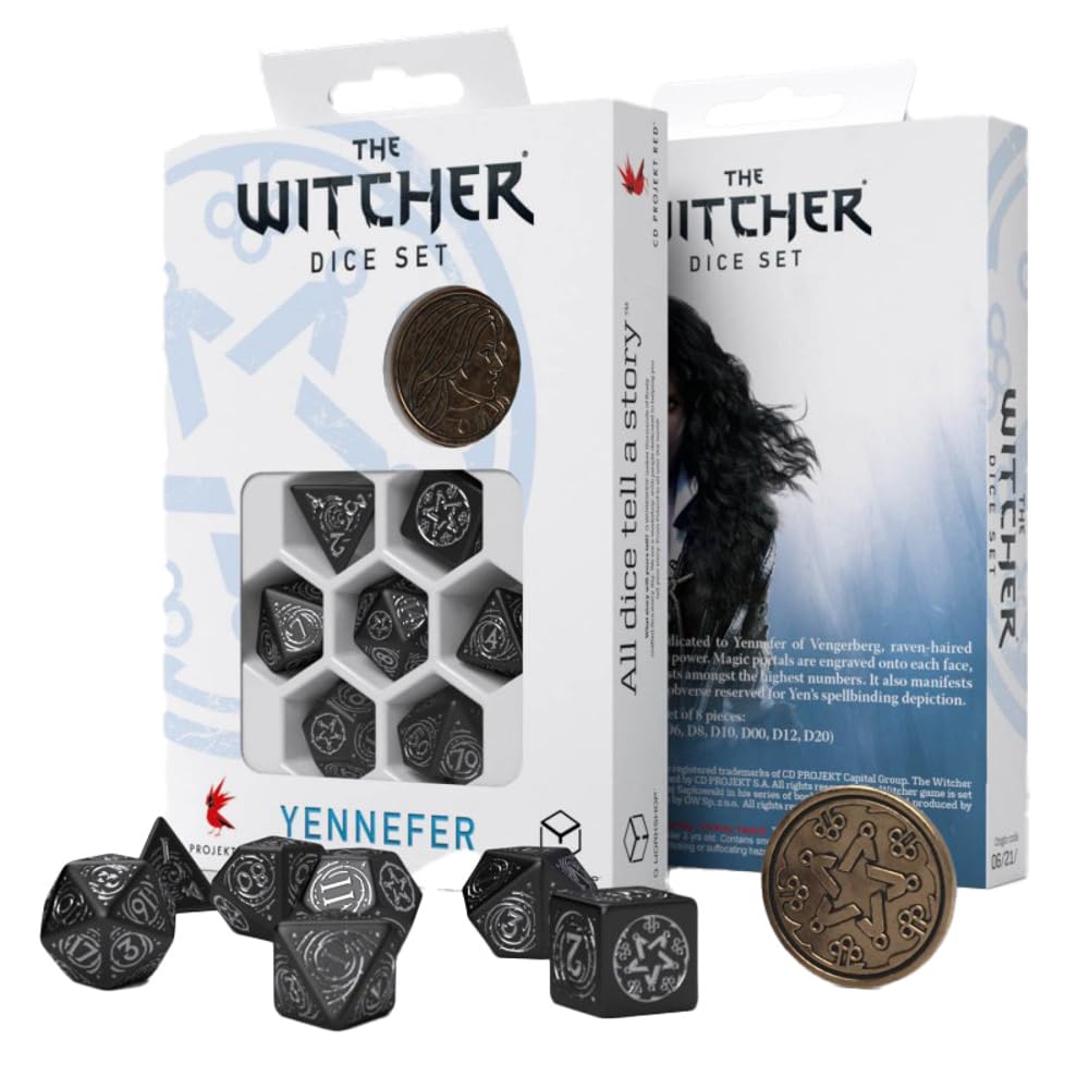 Q-Workshop Witcher Dice Set. Yennefer - Q-Workshop Obsidian Star 1