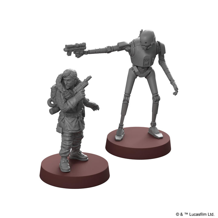 Star Wars: Legion Cassian Andor and K-2SO Commander Expansion - Elite Intellgence! Tabletop Miniatures Strategy Game for Kids & Adults, Ages 14+, 2 Players, 3 Hour Playtime, Made by Atomic Mass Games