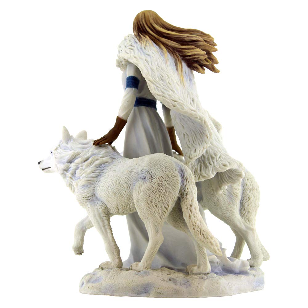 Anne Stokes Winter Guardians Wolf Companion Figurine 23cm
