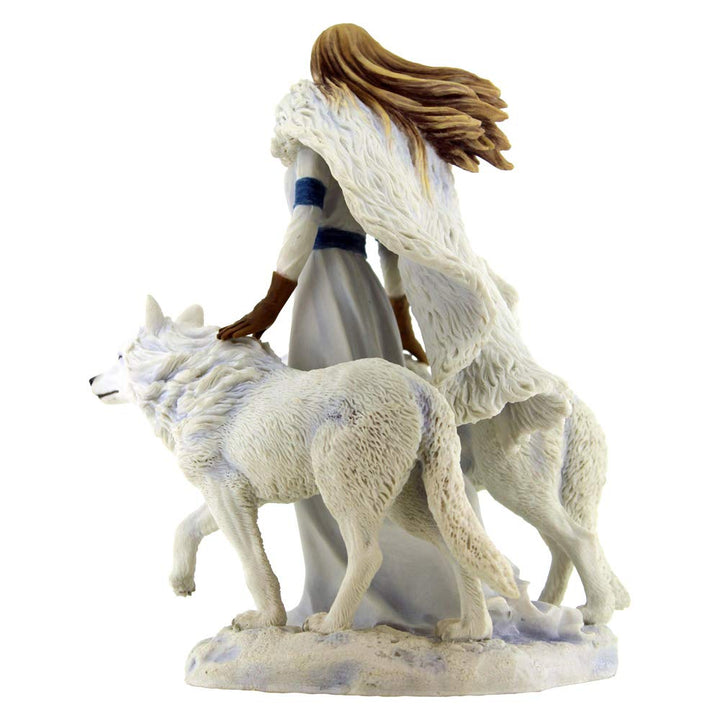 Anne Stokes Winter Guardians Wolf Companion Figurine 23cm
