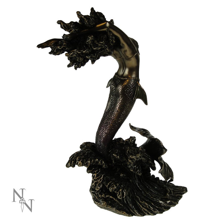 Yemaya Goddess of Water Figurine Bronze Mermaid Ocean Ornament 27cm
