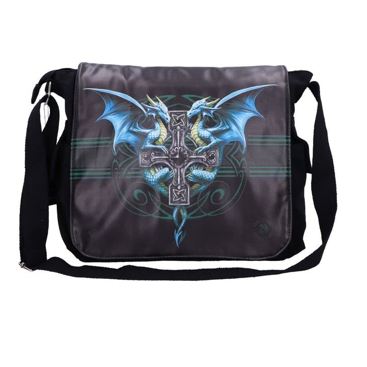 Gothic Fantasy Dragon Duo Messenger Bag by Anne Stokes 40cm