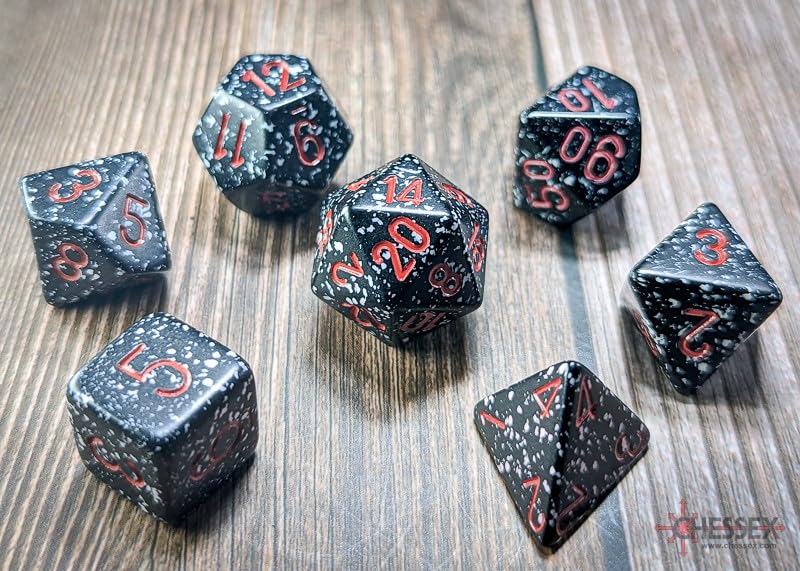 Chessex CHX25308 Dice - Speckled: 7Pc Space