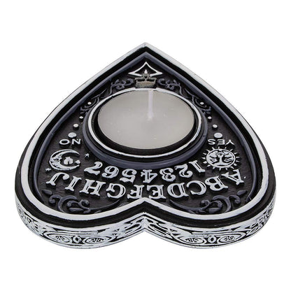 Black and White Spirit Board Tea Light Holder 9.5cm 5