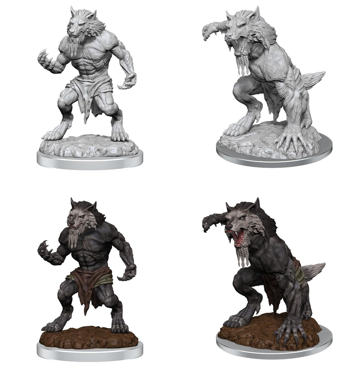 Fey Werewolves Critical Role Unpainted Miniatures W3 Miniature Game by Wiz Kids 3
