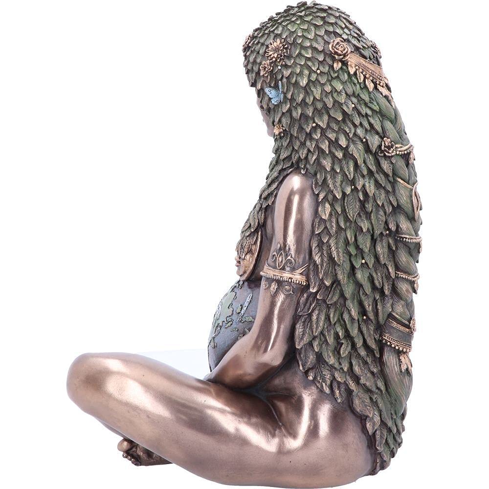 Ethereal Mother Earth Gaia Art Statue Bronze Figurine 30cm