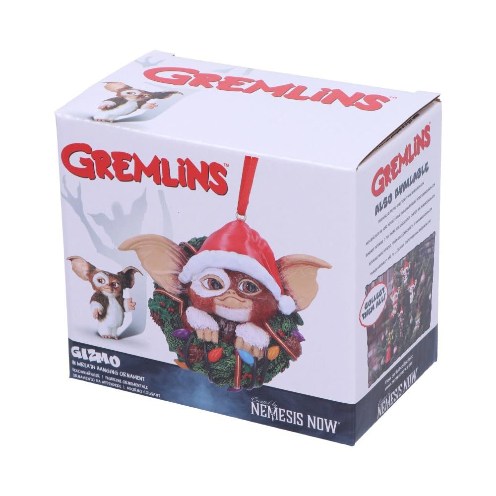 Gremlins Gizmo in Wreath Hanging Ornament 10cm 7
