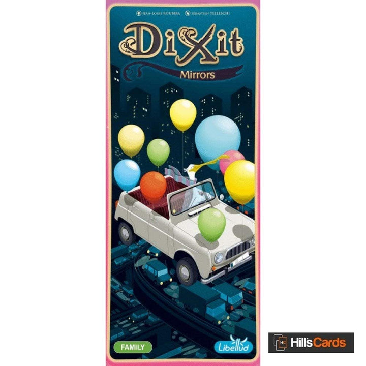 Dixit Mirrors Board Game Expansion - Unveil a Fantastical Reflection of Society! Creative Storytelling Game, Family Game for Kids & Adults, Ages 8+, 3-6 Players, 30 Min Playtime, Made by Libellud